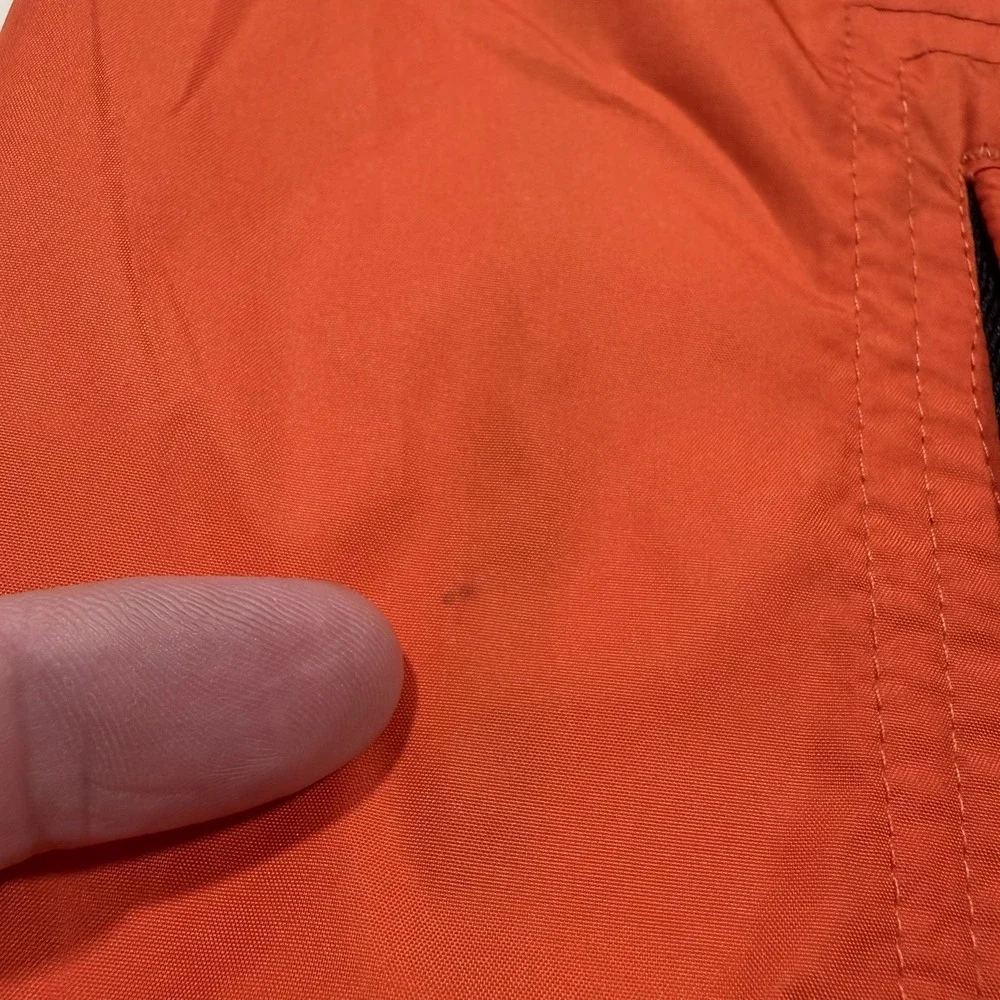 Vintage Nike Running Vest Mens‎ XXL Orange Full Zip Y2K Silver Tag Lightweight